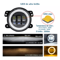 thumbnail image 3 of Faros De Niebla Led Ojos Ángel Jeep1 Par 4in, 3 of 5