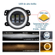 thumbnail image 3 of Faros De Niebla Led Ojos Ángel Jeep1 Par 4in, 3 of 5
