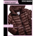 thumbnail image 5 of Steve Madden Women's Winter Coat - Packable Long Length Quilted Puffer Parka Jacket for Women, S-XL, 5 of 7
