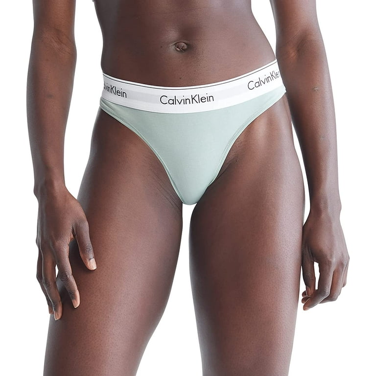 Calvin Klein Women's Modern Cotton Stretch Thong Panties, Sage