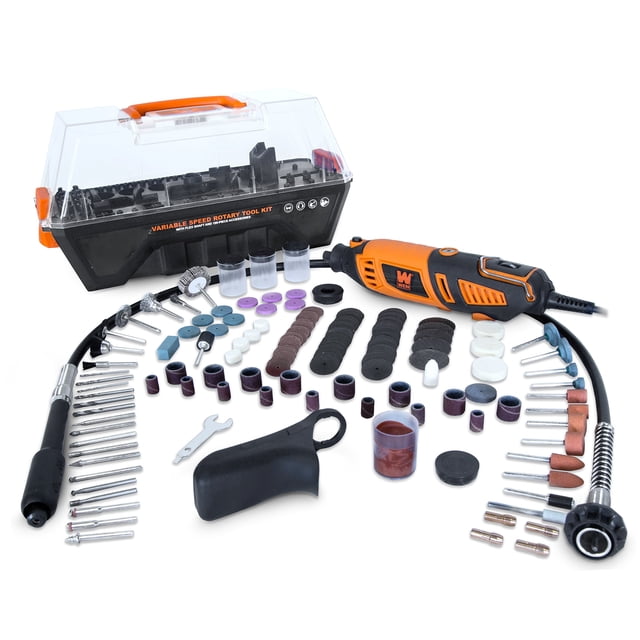 Herramienta rotativa WEN 23190 1.3 A de velocidad variable con kit de 190 piezas