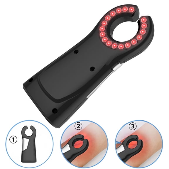 iKeener Vein Finder Device - 18 LED Lights, Rechargeable, Adjustable Brightness, Use for Accurate Vein Detection