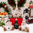 thumbnail image 2 of Juego de 3 adornos navideños XINYU para árbol de Navidad muñecos de nieve renos Papá Noel, 2 of 7
