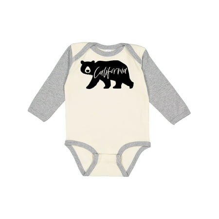 

Inktastic California Black Bear Silhouette Gift Baby Boy or Baby Girl Long Sleeve Bodysuit