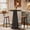 Black, variant on Fnova 37.4" Counter Height Pub Table, Round Bar Table for Dining Room, Tavern, Coffee Corner, Party, Black