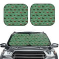 thumbnail image 2 of Balery 2 Piece Christmas Dachshund Car Windshield Sun Shade|Foldable Front Windshield Shade for Car Front Window for Most Sedans SUV Truck-Medium, 2 of 7