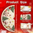 thumbnail image 4 of Cute Snowman Christmas Tree Skirt, Plush Tree Skirts for Farmhouse, Christmas Tree Decoration Decor, Christmas Decorations Skirt for Tree, Holiday Home Party Decor, 36 inch, 4 of 6