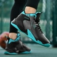 thumbnail image 5 of Bolognifi Men's High Top Basketball Sports Shoes Fashionable Anti Slip Basketball Boots, 5 of 8