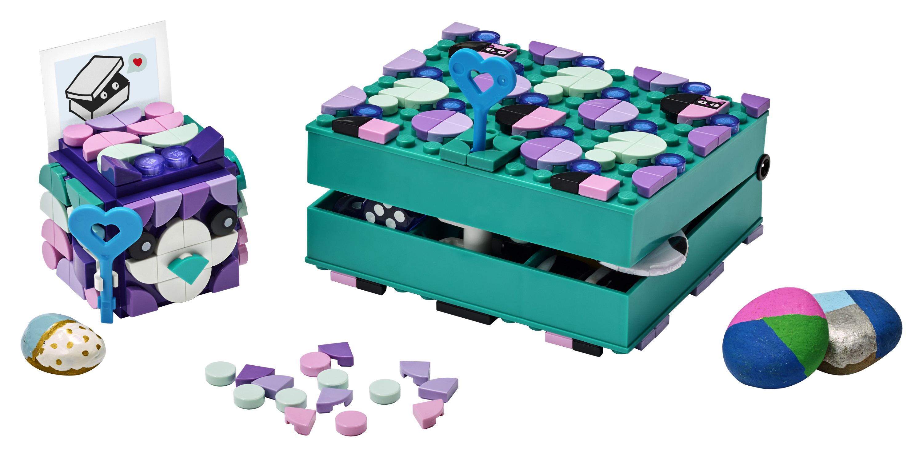 LEGO DOTS Secret Boxes 41925 DIY Craft Decorations Kit; Makes a Creative Gift for Kids (273 Pieces) - image 3 of 7