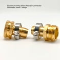 thumbnail image 3 of Garden Hose Fittings, 3 Set Oxidized Copper Color Hose Repair Connector Lightweight  for Garden, 3 of 8