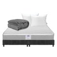 thumbnail image 1 of Colchon King Size Cupra+Box Base Cama +Almohada Royal Twin+Edredon Homy, 1 of 8