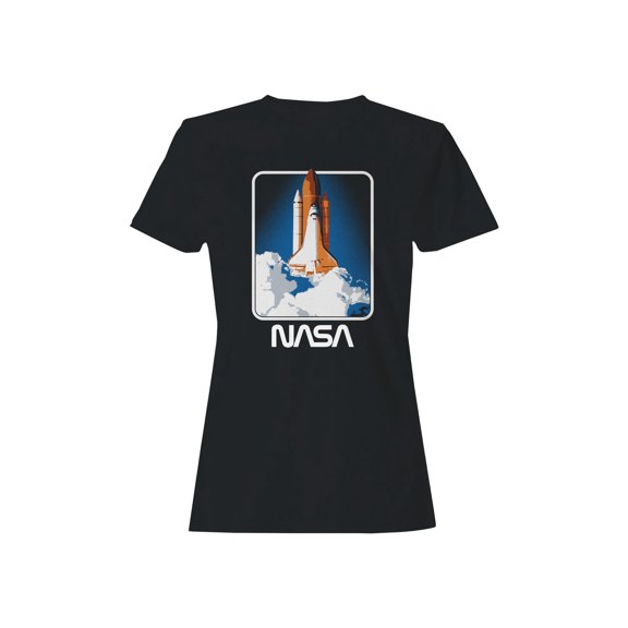 Officially Licensed Nasa Space Shuttle Launch Art Women's T-shirt