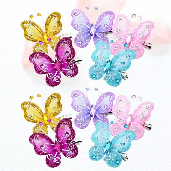 Soimiss 10pcs Mini Hair Barrettes for Girls Duckbill Clip for Assorted Color