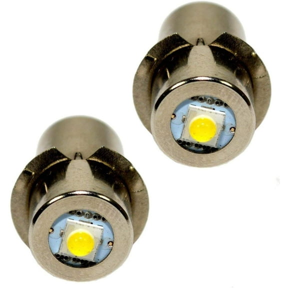 HQRP 2-Pack High Brightness Upgrade LED Light Bulbs Compatible with DeWalt DW908 / DW919 / DW906 / DW918