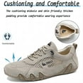 thumbnail image 2 of Men's Casual Outdoor Sneakers Breathable Comfort Waterproof for Hiking Mesh Non-Slip Summer Lightweight Classic Shoes Beige 10 US, 2 of 7