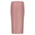 thumbnail image 2 of HNMKIU Linen Flared Maxi Skirt for Women with Back Slit and Pockets Drawstring Elastic Waist Ankle Length Long Skirts for Women Pink,XXL, 2 of 9