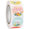 thumbnail image 2 of Kids Stickers,Easter Rabbit Eggs Cartoon Decoration Sticker Sticker Holiday Atmosphere Decoration Removable 500pcs/roll, 2 of 7