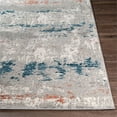 thumbnail image 4 of Surya Tibetan TBT-2328 79x114" Rectangle Modern Fabric Rug in Gray/Teal, 4 of 6