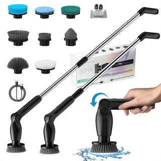 Electric Spin Scrubber, FARI Cordless Cleaning Brush with 7 Replaceable  Brush Heads, Tub and Floor Tile 360 Power Scrubber Mop with Adjustable  Handle
