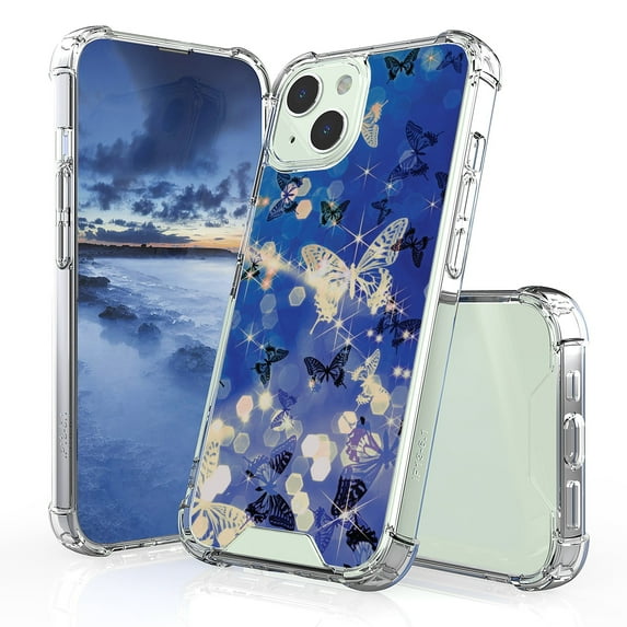 AquaFlex Hybrid Slim Designed For Apple iPhone 13 6.1"Case Transparent Clear