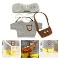 thumbnail image 3 of Linda ropa y accesorios para muñecas, traje de muñecos de peluche, ropa de muñecos de peluche para mascotas Gris B Zulema Vestido de muñeca de peluche, 3 of 8