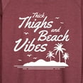 thumbnail image 3 of Instant Message - Thick Thighs Beach Vibes - Women's Lightweight French Terry Long Sleeve Shirt, 3 of 6