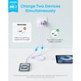thumbnail image 2 of Cargador Anker para iPhone 16, 20 W, USB C, paquete de 2 con 2 cables, color morado, 2 of 8