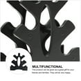thumbnail image 3 of OUNONA 1Pc Compact Black Dumbbell Rack PP Storage Organizer for Fitness, 3 of 8
