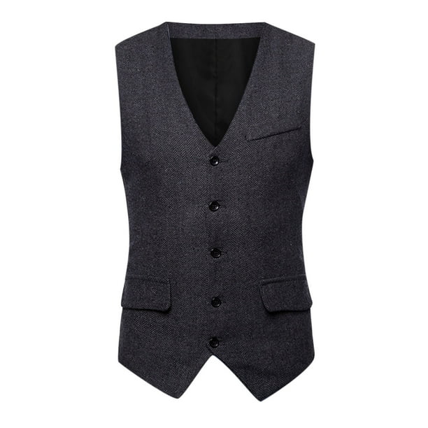 Gilet Sans Manche Homme Laine RUMAOZIA Gilet De Costume Pour Homme - Noir - Coupe Droite - Élégant - Vintage - Rockabilly - Années 20 - Basique - Gilet D'affaires De Mariage Gilet Homme Chic Gilet Sans Manche Homme Laine RUMAOZIA Gilet De Costume Pour Homme - Noir - Coupe Droite - Élégant - Vintage - Rockabilly - Années 20 - Basique - Gilet D'affaires De Mariage Gilet Homme Chic