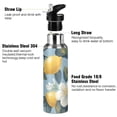 thumbnail image 3 of Yayeee 33oz Insulated Water Bottle Double Wall Stainless Steel with Flip Straw Lid, Lemon Pattern, 3 of 7