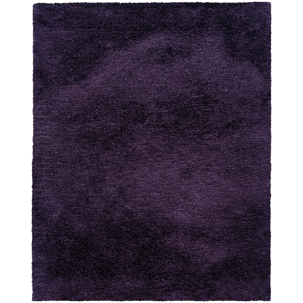 3x5  Rug Shaggy Fluffy Flokati  SHAG Solid  Purple 3 inch Thick Ultra Soft New 