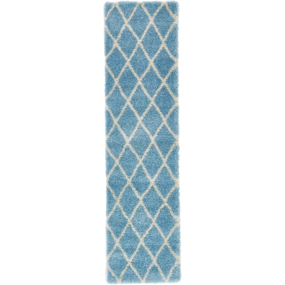 Unique Loom Opulence Trellis Shag Geometric Area Rug or Runner
