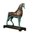 thumbnail image 1 of Estatua de caballo de guerra de pie de resina, decoración de mesa, figura de caballo pintada a mano para Estilo A, 1 of 9
