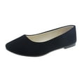thumbnail image 2 of Women's Ballet Shoes Comfortable Slip on Round Toe Flat Casual Shoes for Walking, Driving, Dressy Black 9, 2 of 7