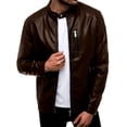 thumbnail image 2 of Chamarra Para Hombre Shendy Vendi Chaqueta Vinipiel Tipo Biker Cafe Extra Grande, 2 of 5