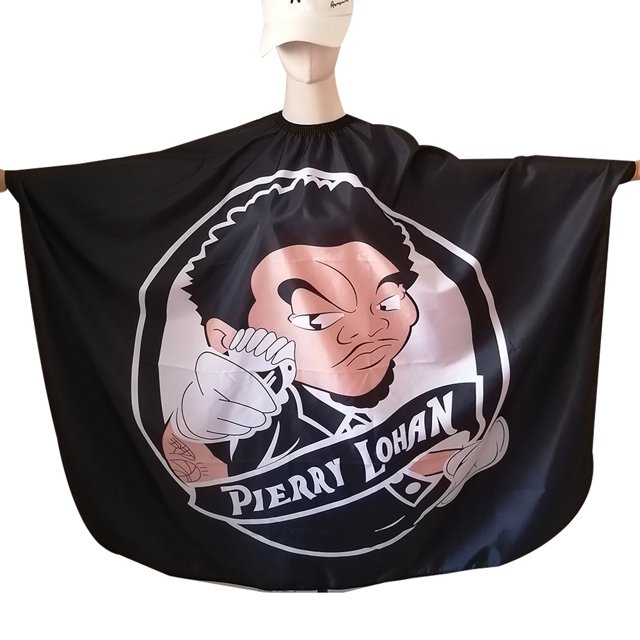 Capa de barbero, capa de corte de pelo de salón impermeable, capa de corte de pelo con escote elástico