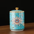 thumbnail image 2 of Enamel Ceramic Tea Caddy Tea Canister Tea Storage Container Tins Jar with Airtight Lid Water-proof Tank for Tea  Coffee  Herb  Sugar  Spice  Nuts, 2 of 3