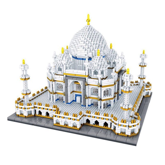 Bloques de construcción de Arquitectura de diamante para niños, juguete de ladrillos para armar Taj Mahal, Casa de la Ópera de Sídney, China India, código 2023