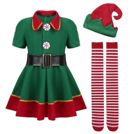 Christmas Cosplay Halloween Costumes For Kids Boy Girls Elfbaby Dress ...