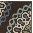 thumbnail image 6 of SAFAVIEH Veranda Axum Geometric Indoor/Outdoor Runner Rug, 2'3" x 12', Chocolate/Blue, 6 of 8