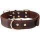 thumbnail image 1 of Collar de cuero personalizado para perro con placa de identificación / Cuero duradero y suave al tacto (L) 50CM-60CM, 1 of 5
