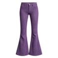 thumbnail image 5 of WhouRiu Girls Casual Flared Pants Fashion Graphic Rigid Waist Trousers With Pockets Kids Comfortable Cute Everyday Wear,15-16 Years, 5 of 5