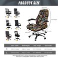 thumbnail image 7 of POLERO Floral Skull Design Office Swivel Chair Protector Cover, Anti Fading Office Chair Cover Comfortable One Piece Office Chair Seat Cover for Home, 7 of 7