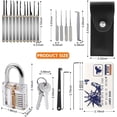 thumbnail image 3 of Kit de candado impermeable de 37 púas con llaves de acero inoxidable, 3 of 9