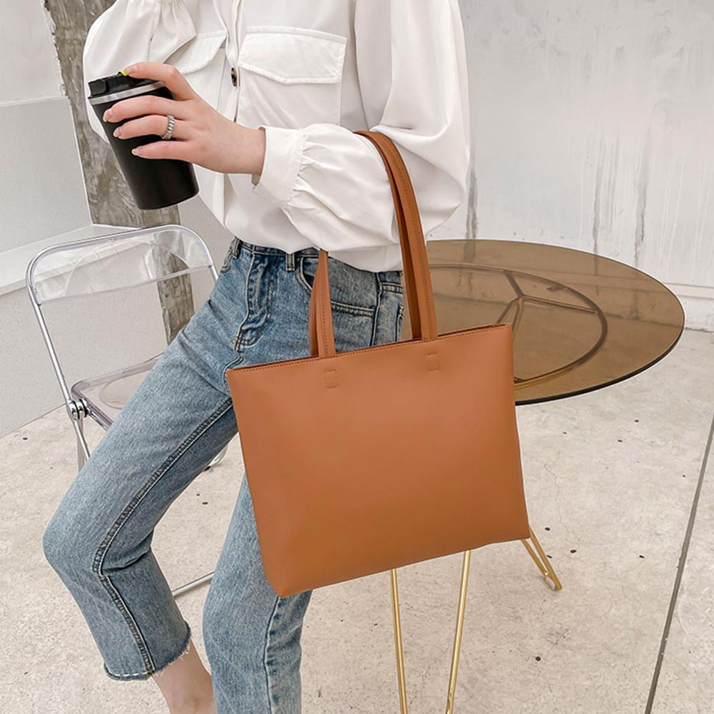 Women PU Tote Bags Handbag Ladies Messenger Shoulder Bag Travel~ Y7M5