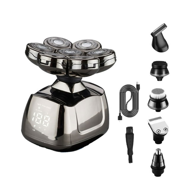 Wweixi Easy To And Maintain IPX6 Waterproof Electric Shaver For Men 6 In 1 Wide Application Electric USB charging 1Set