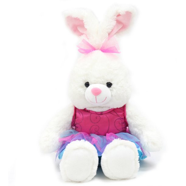 Easter Walmart 17" TuTu Bunny, Teal Dress