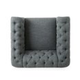 thumbnail image 4 of Noble House Petes Charcoal Fabric Club Chair, Gray, 4 of 10