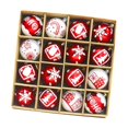 thumbnail image 4 of Paquete de 16 bolas navideñas, adornos navideños, novedosos, portátiles, para de Navidad, color , para centros comerciales, Halloween y re, 4 of 9