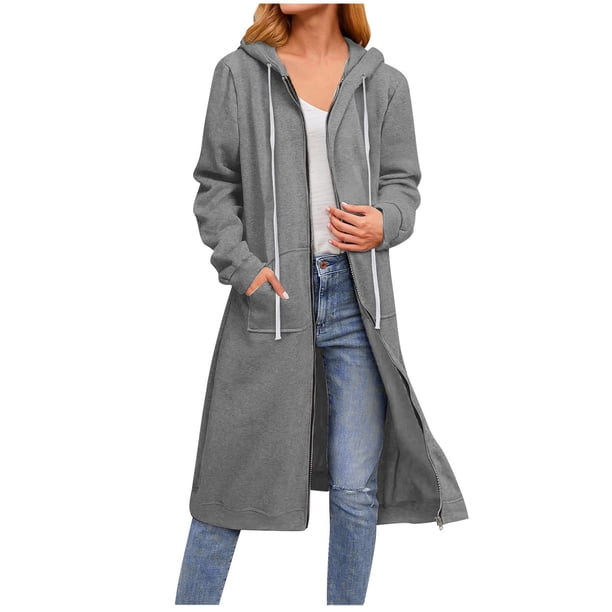 Ichuanyi liquidación mujer casual sólido sólido manga larga camisa de bolsillo con capucha sudadera tops ICHUANYI WER202308242947
